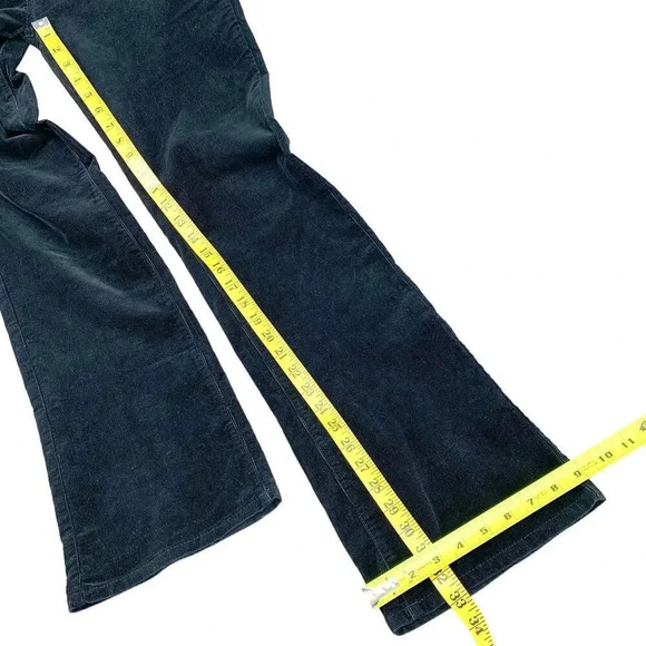 White House Black Market Sleek Bootcut Corduroy Pants Stretchy Size 10R Black - Picture 14 of 16